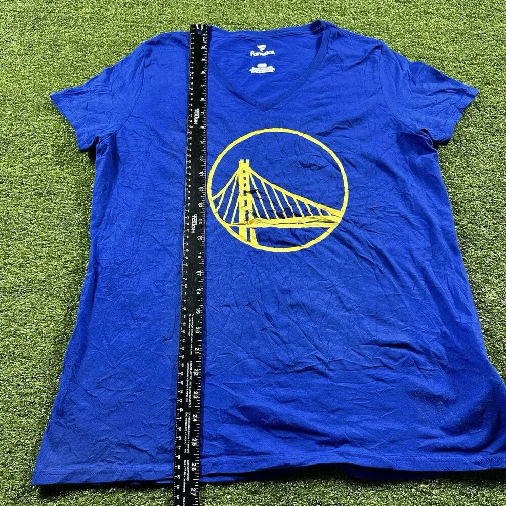 Golden State Warriors V-Neck Shirt Women’s Fanatics Size L NWOT